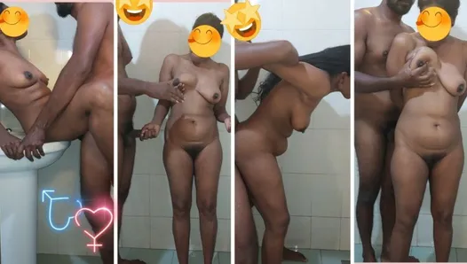 Sri Lanka Tamil Girl and Shihala Boy Hardcore Sex in Bathroom
